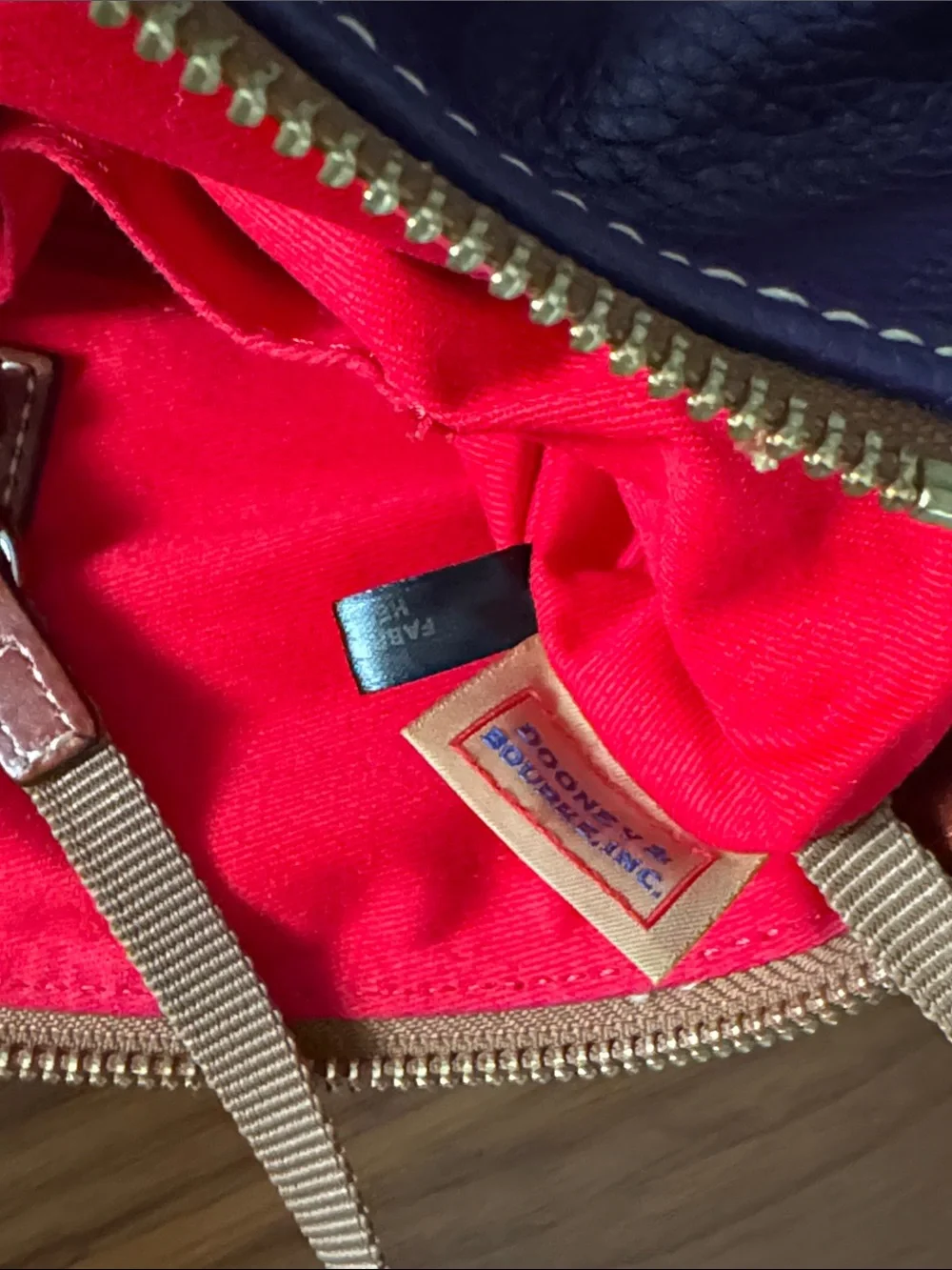 Dooney & Bourke structured pebbled